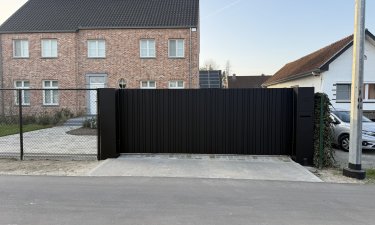 Design aluminium schuifpoort — Alken